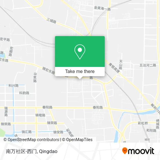 南万社区-西门 map