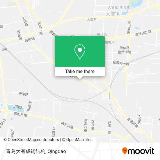 青岛大有成钢结构 map