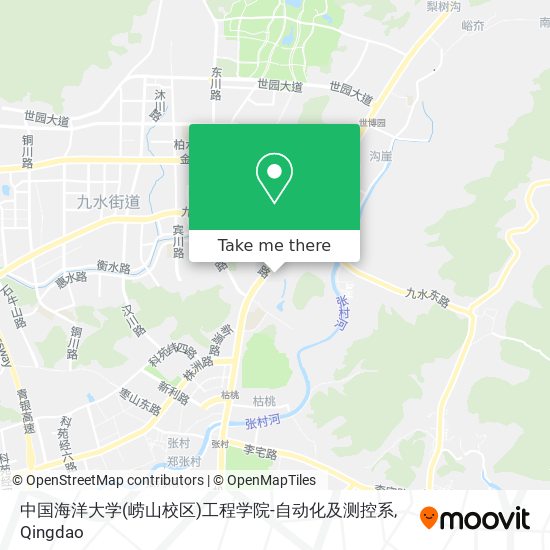 中国海洋大学(崂山校区)工程学院-自动化及测控系 map