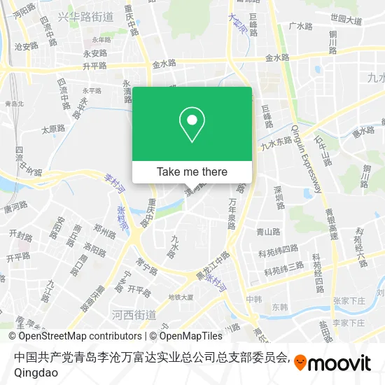 中国共产党青岛李沧万富达实业总公司总支部委员会 map
