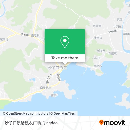沙子口澳洁洗衣广场 map