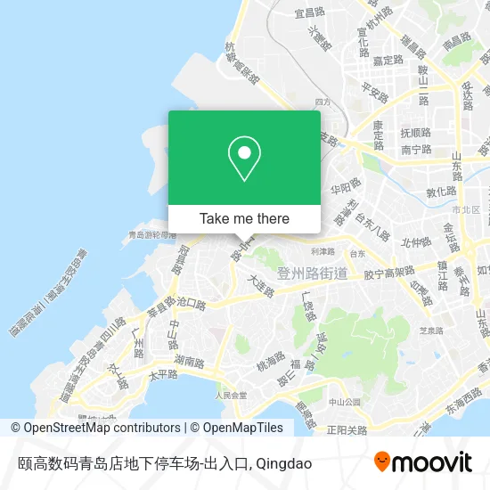 颐高数码青岛店地下停车场-出入口 map
