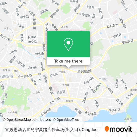 宜必思酒店青岛宁夏路店停车场(出入口) map