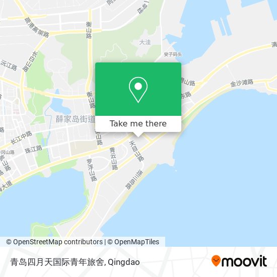 青岛四月天国际青年旅舍 map