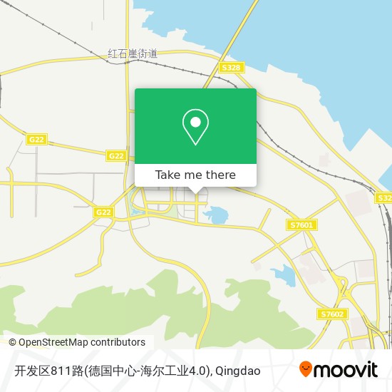 开发区811路(德国中心-海尔工业4.0) map