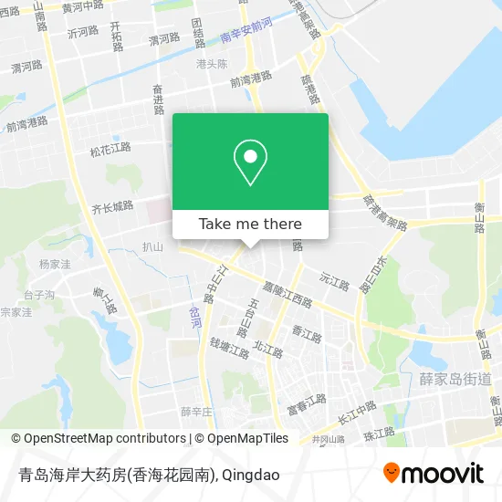 青岛海岸大药房(香海花园南) map