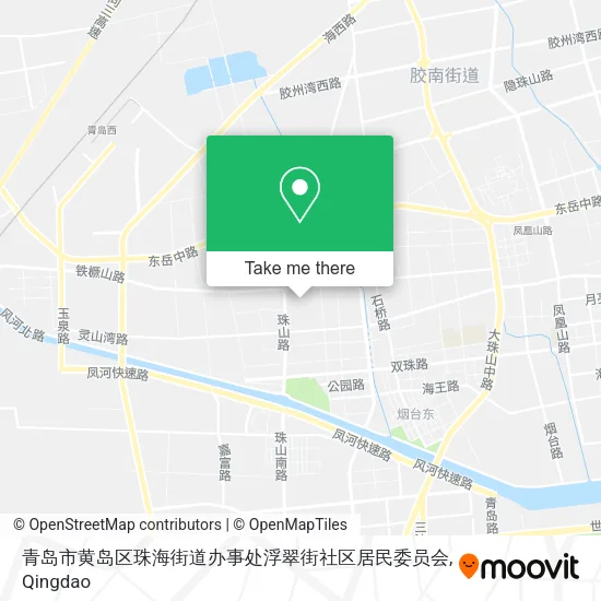青岛市黄岛区珠海街道办事处浮翠街社区居民委员会 map