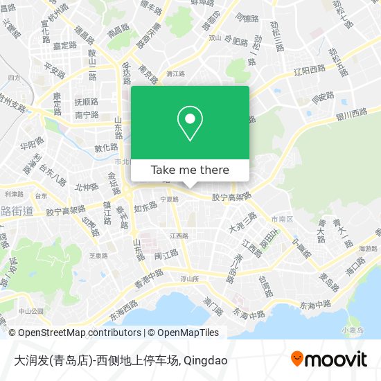 大润发(青岛店)-西侧地上停车场 map