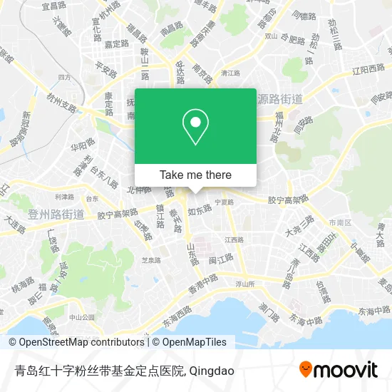 青岛红十字粉丝带基金定点医院 map