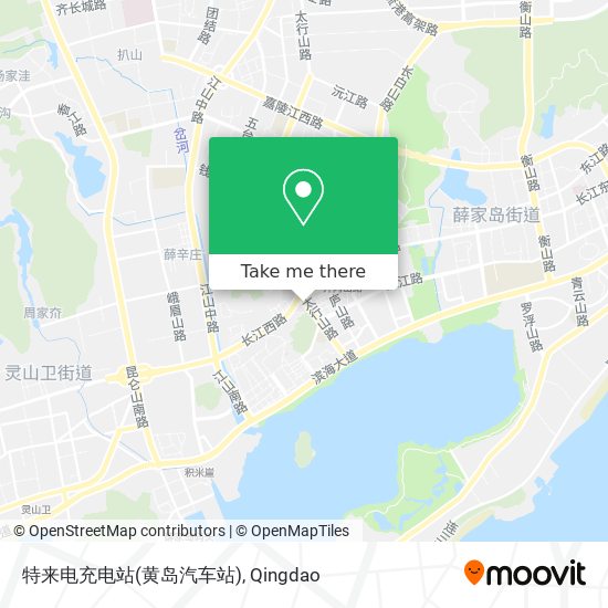 特来电充电站(黄岛汽车站) map