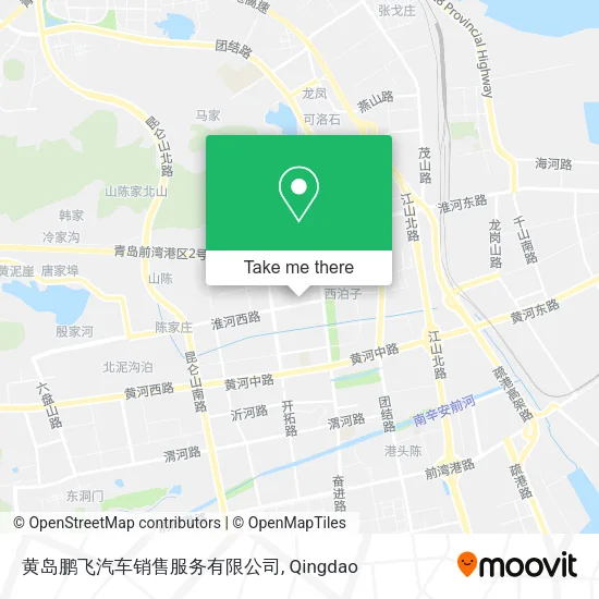 黄岛鹏飞汽车销售服务有限公司 map