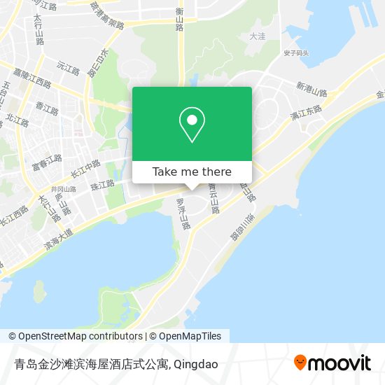 青岛金沙滩滨海屋酒店式公寓 map