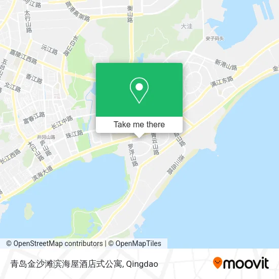 青岛金沙滩滨海屋酒店式公寓 map