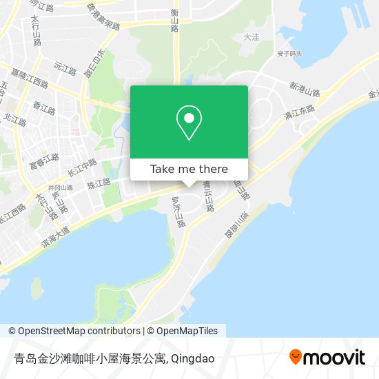 青岛金沙滩咖啡小屋海景公寓 map