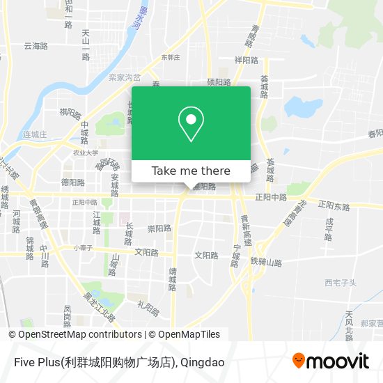 Five Plus(利群城阳购物广场店) map
