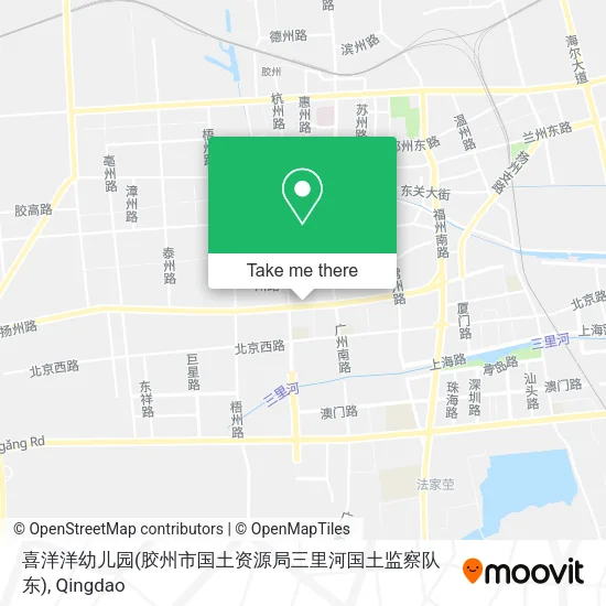 喜洋洋幼儿园(胶州市国土资源局三里河国土监察队东) map