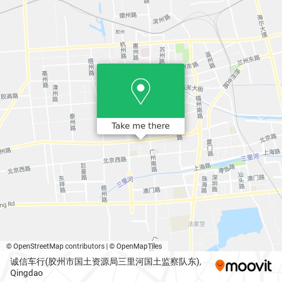 诚信车行(胶州市国土资源局三里河国土监察队东) map