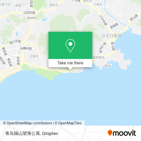 青岛隔山望海公寓 map