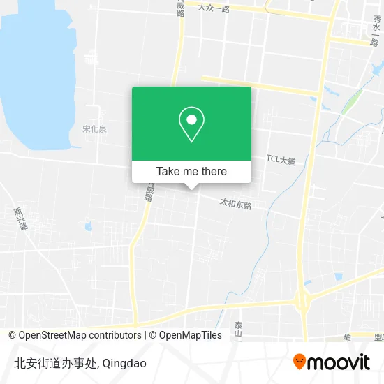 北安街道办事处 map