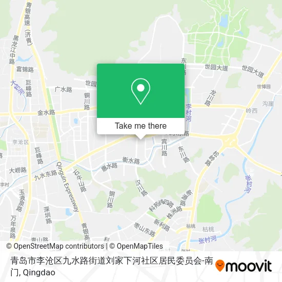 青岛市李沧区九水路街道刘家下河社区居民委员会-南门 map