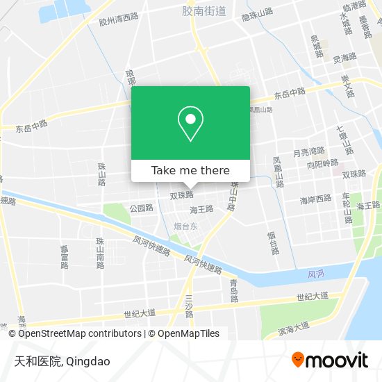 天和医院 map
