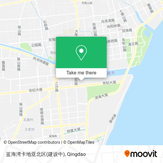 蓝海湾卡地亚北区(建设中) map