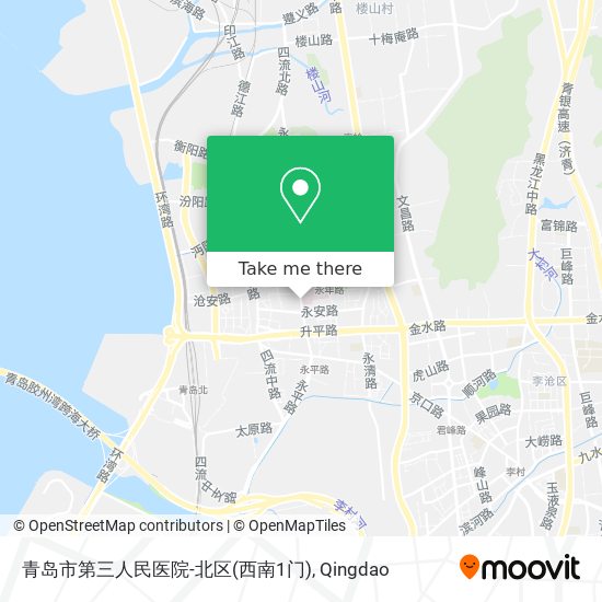 青岛市第三人民医院-北区(西南1门) map