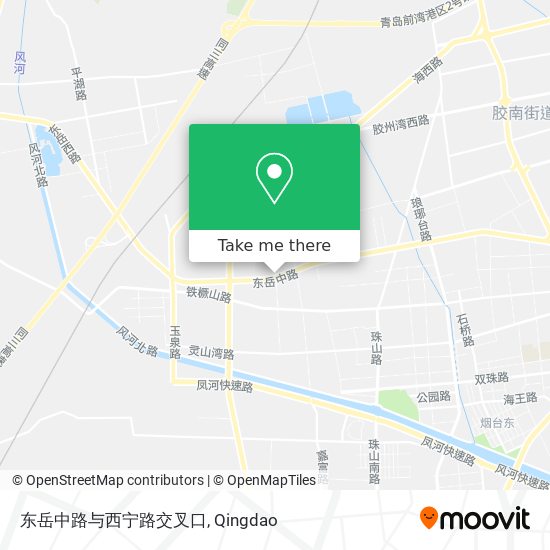 东岳中路与西宁路交叉口 map