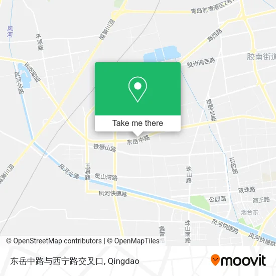 东岳中路与西宁路交叉口 map