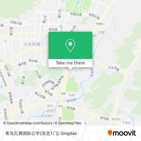 青岛孔裔国际公学(东北1门) map