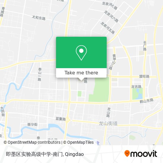 即墨区实验高级中学-南门 map