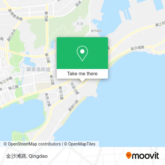 金沙滩路 map