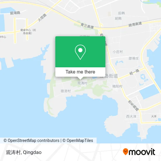 观涛村 map