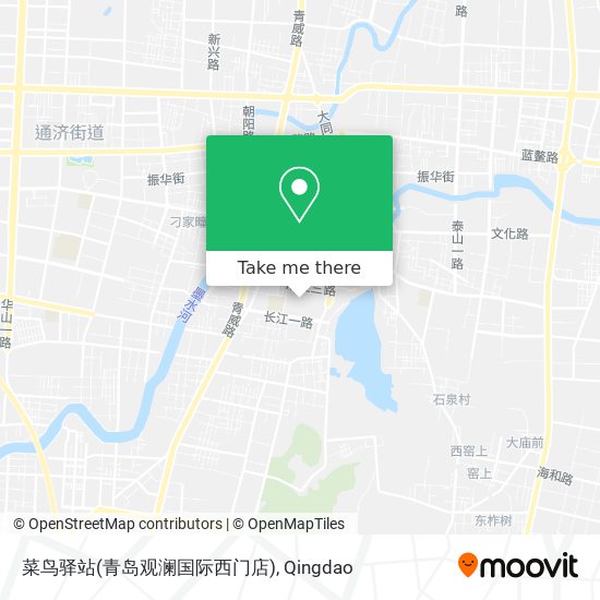 菜鸟驿站(青岛观澜国际西门店) map
