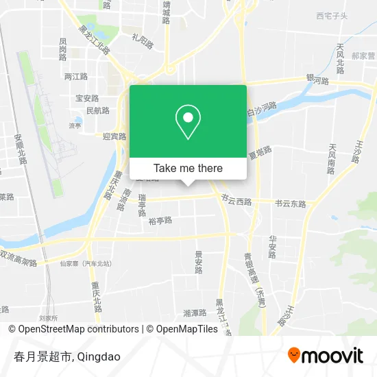 春月景超市 map