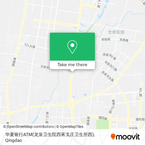 华夏银行ATM(龙泉卫生院西蒋戈庄卫生所西) map