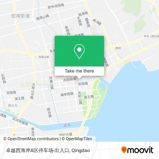 卓越西海岸A区停车场-出入口 map