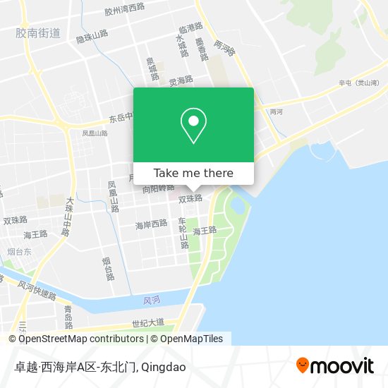 卓越·西海岸A区-东北门 map
