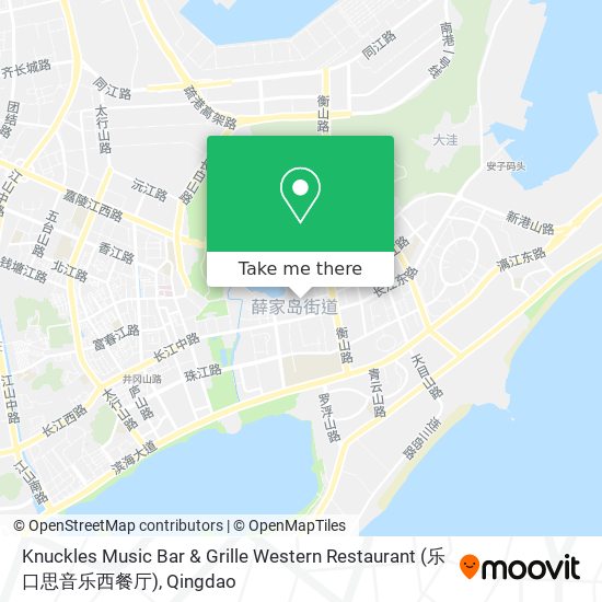 Knuckles Music Bar & Grille Western Restaurant (乐口思音乐西餐厅) map