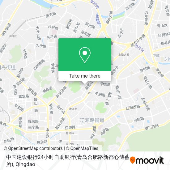中国建设银行24小时自助银行(青岛合肥路新都心储蓄所) map