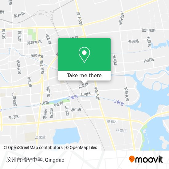 胶州市瑞华中学 map