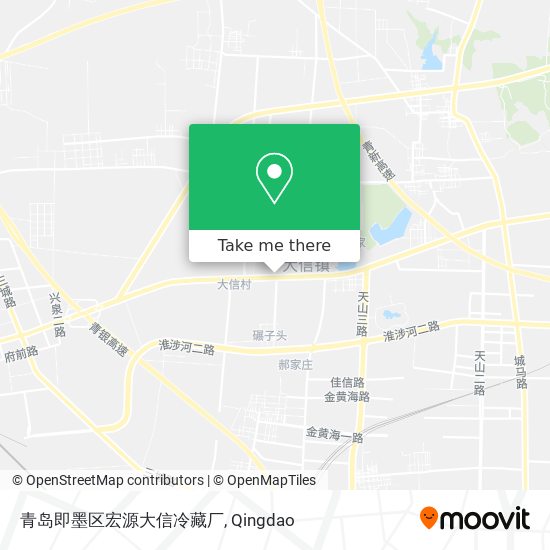 青岛即墨区宏源大信冷藏厂 map