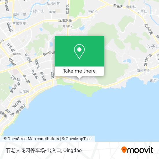 石老人花园停车场-出入口 map