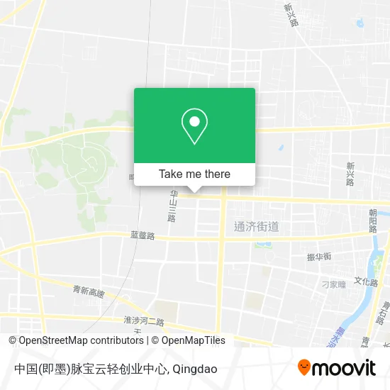 中国(即墨)脉宝云轻创业中心 map