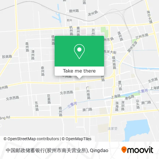 中国邮政储蓄银行(胶州市南关营业所) map