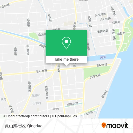 灵山湾社区 map