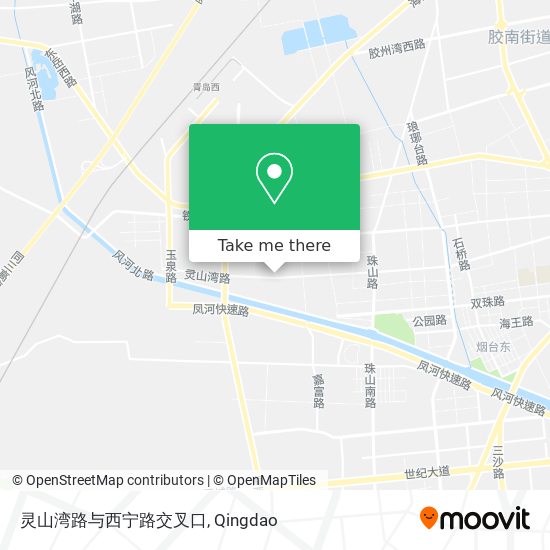 灵山湾路与西宁路交叉口 map