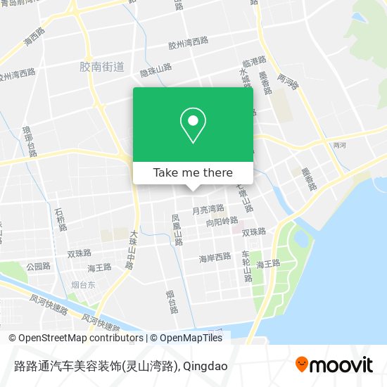 路路通汽车美容装饰(灵山湾路) map