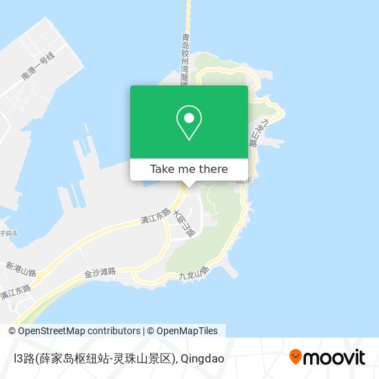 l3路(薛家岛枢纽站-灵珠山景区) map
