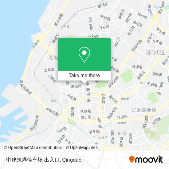 中建筑港停车场-出入口 map